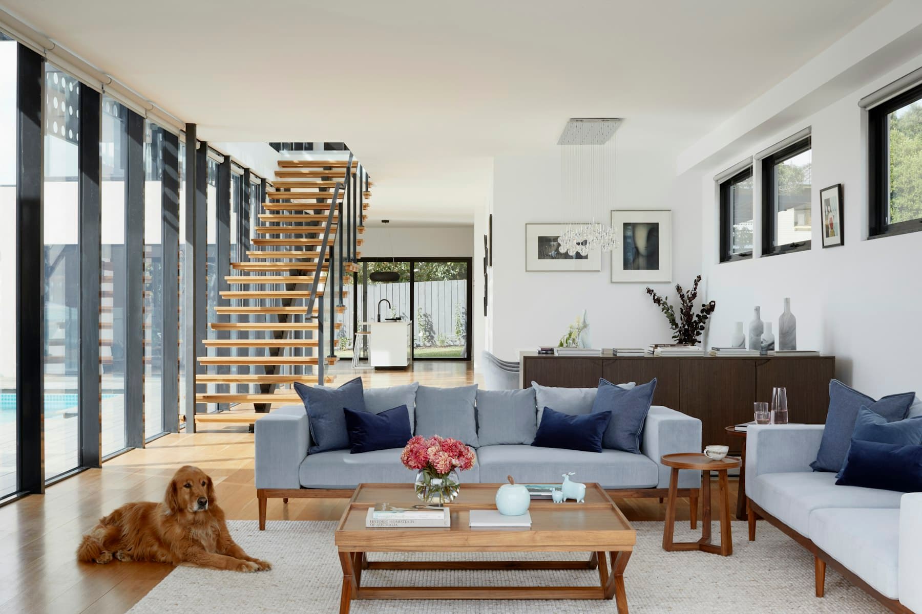 Contemporary kitchen and dining interior